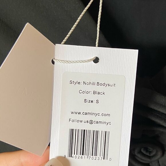 NWT Cami Nyc Nohili Black Bodysuit Size S - Picture 11 of 13